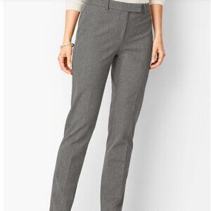NEW WITH TAGS TALBOTS High-Waist Straight-Leg Pants, size 4 Grey, Cotton Rayon